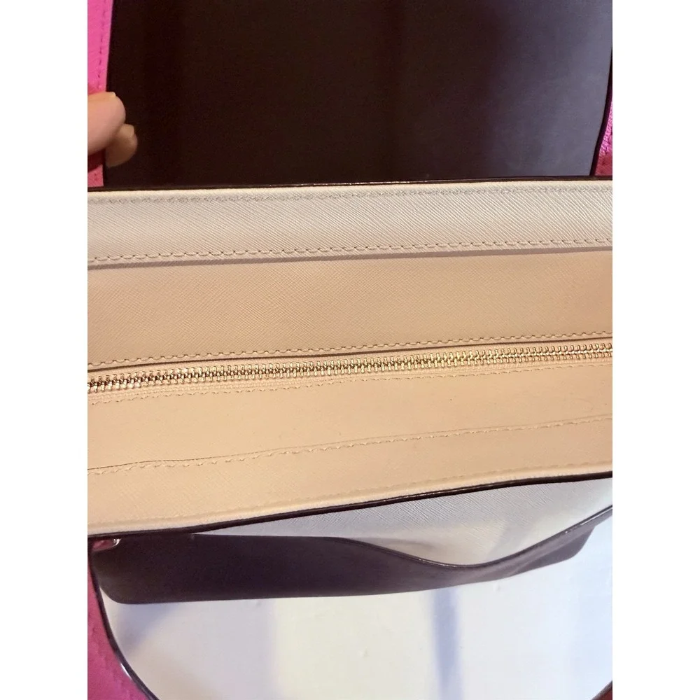 Kate Spade Cedar Street Large Harmony Colorblock Saffiano Leather Tote Bag Pink